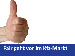 Autofahrer wollen fairen Wettbewerb im KFZ-Markt