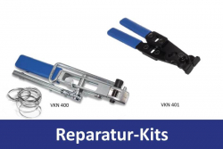 Spann- und Klemmzangen aus dem Reparatur-Kit "Universal-Faltenbalg"