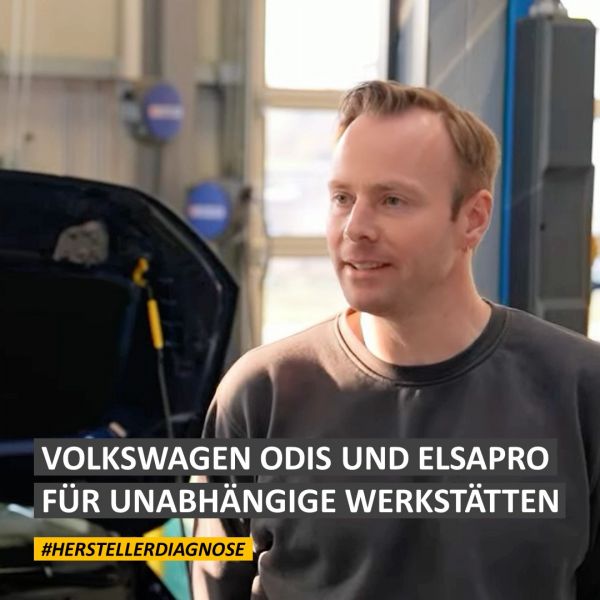 Volkswagen-ODIS und ElsaPro für unabhängige KFZ-Werkstätten - VW, Audi, SEAT, CUPRA und Skoda