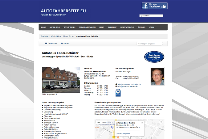 Ihr individuelles Werkstattprofil